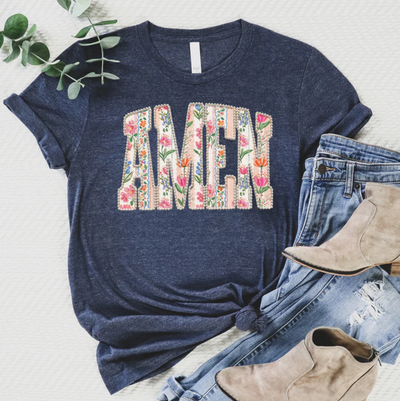 Amen Pearl Floral Tee